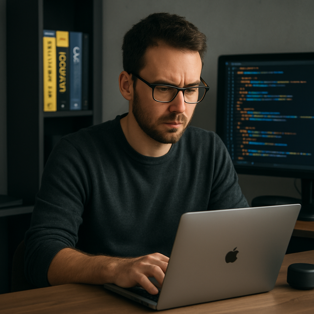 A portrait of John Smith, a skilled lead developer