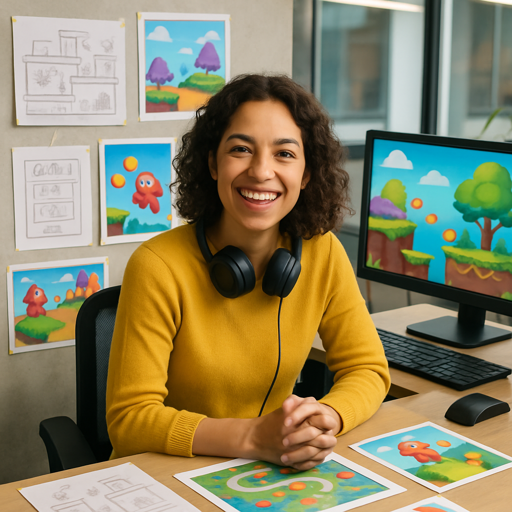A portrait of Jane Doe, a creative game designer